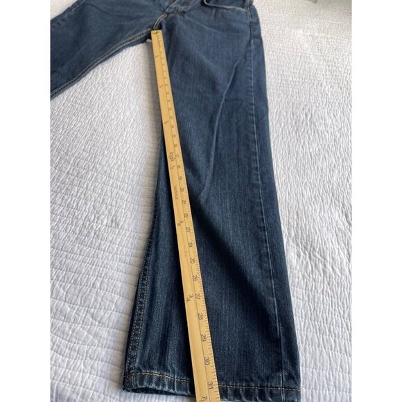 Levi's 505 Straight Leg Regular Fit Mens 34x34 Blue Jeans Denim Pants - Picture 9 of 10